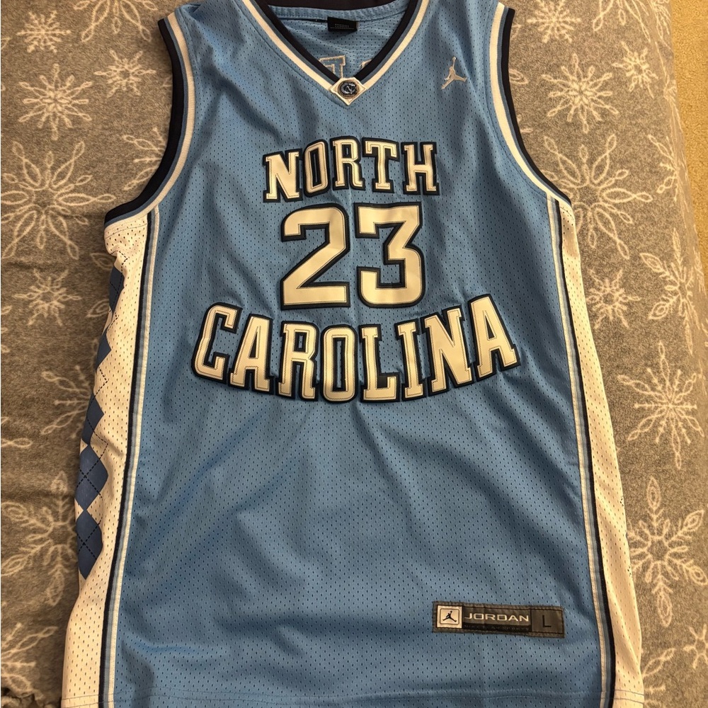Jordan North Carolina #23 Blue Basketball Jersey